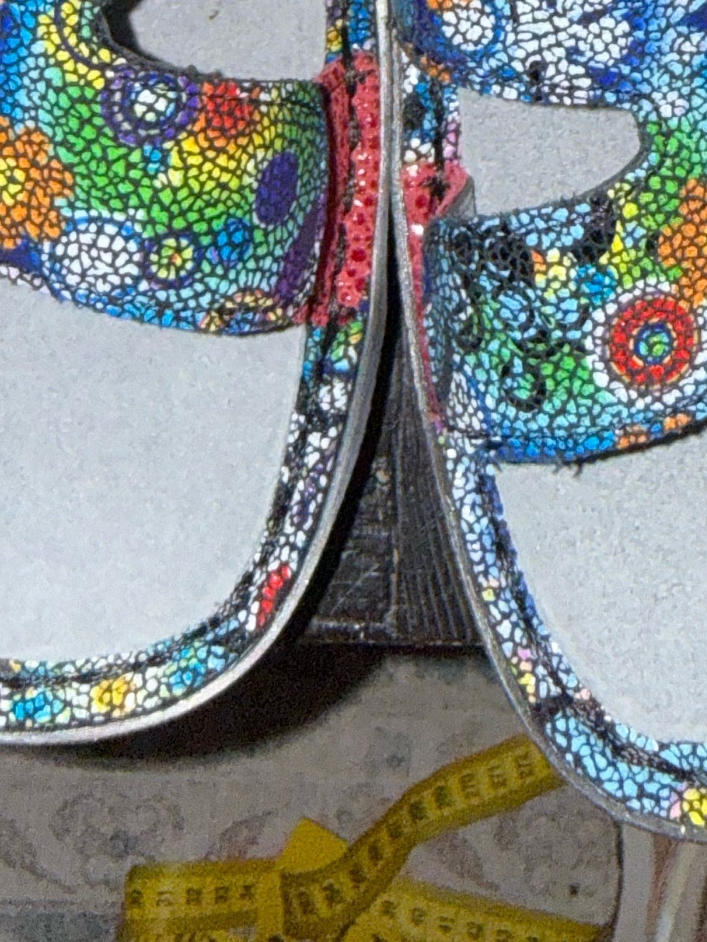 NWT Alegria Mosaic Peace Sign Comfort Slide Sandals Hippie US 10-10.5 - Picture 4 of 16